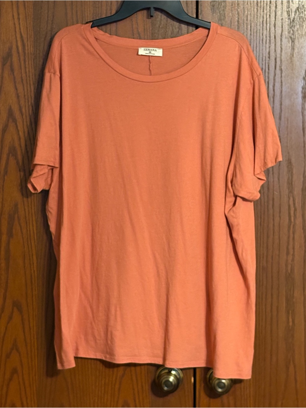 Zenana Outfitters Relaxed Short Sleeve Tee - Coral